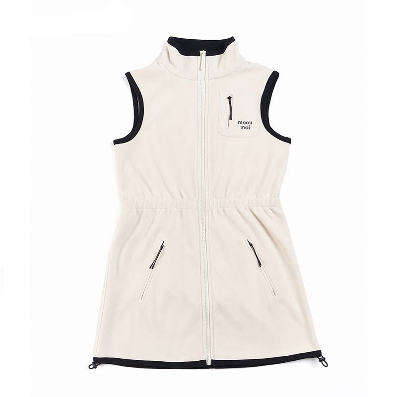 Fleece-Lined Waist-Cinching Vest Set-Up