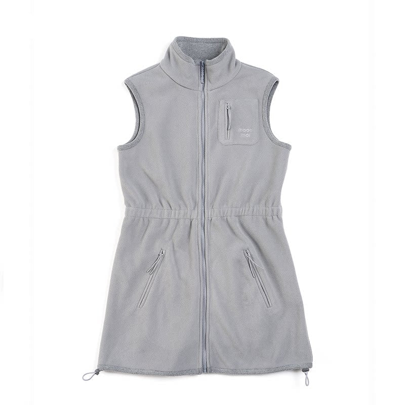 Fleece-Lined Waist-Cinching Vest Set-Up