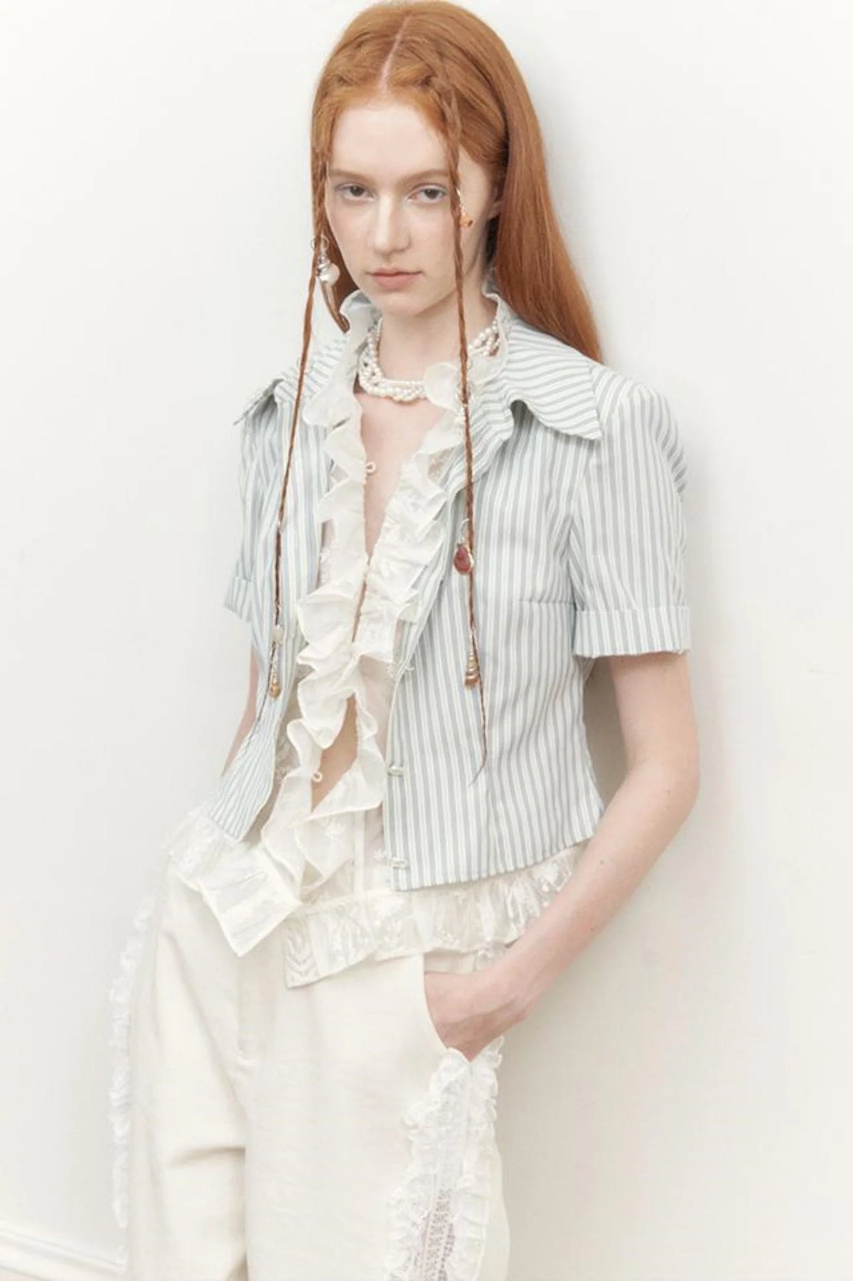 Floating Striped Blouse