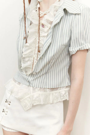 Floating Striped Blouse
