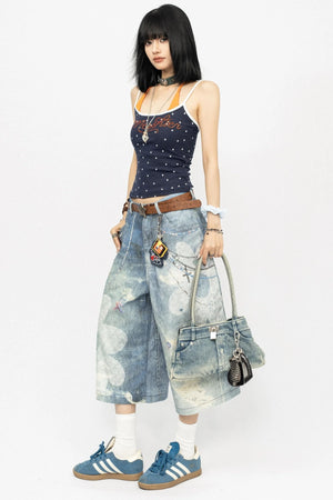 Floral Chain Loose Summer Pants
