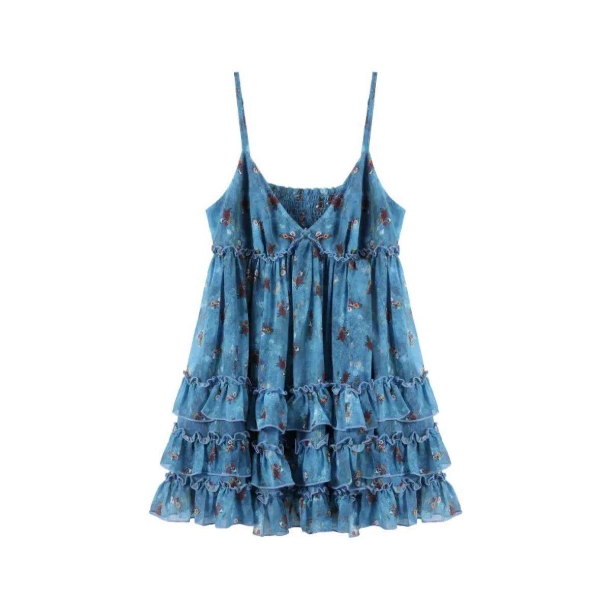 Floral Cotton Linen Camisole Set-Up