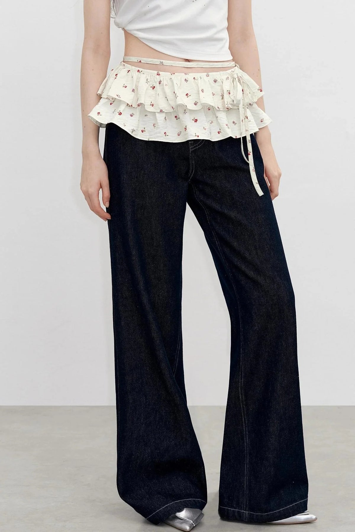 Floral Elegance Waist Skirt