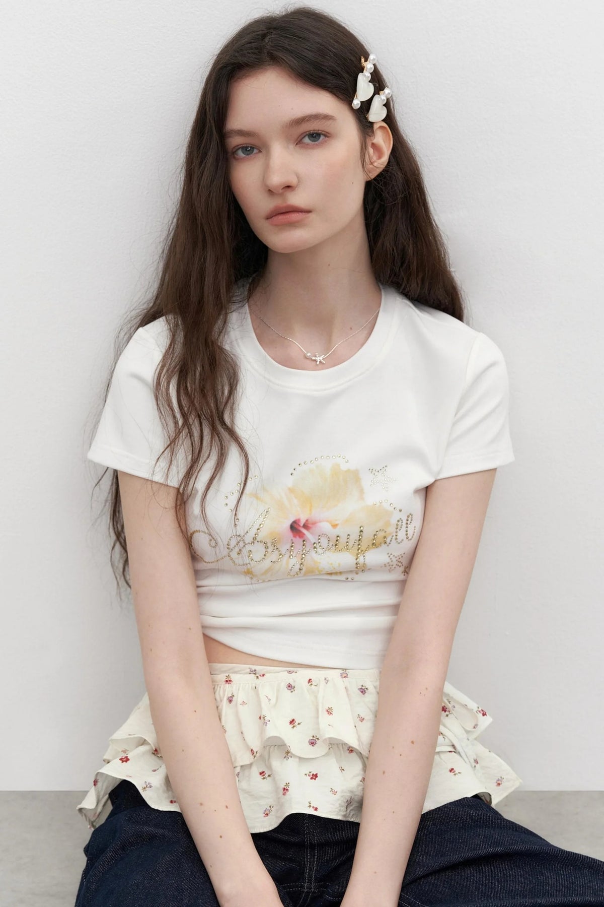 Floral Elegance Waist Skirt