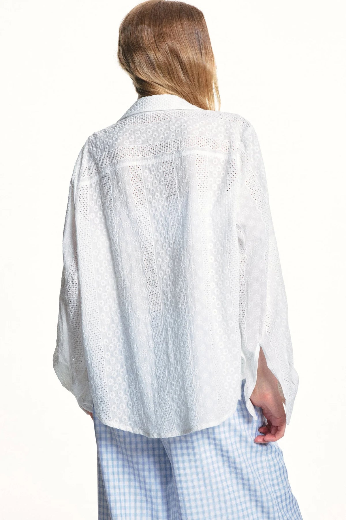 Floral Embroidered Cotton Shirt