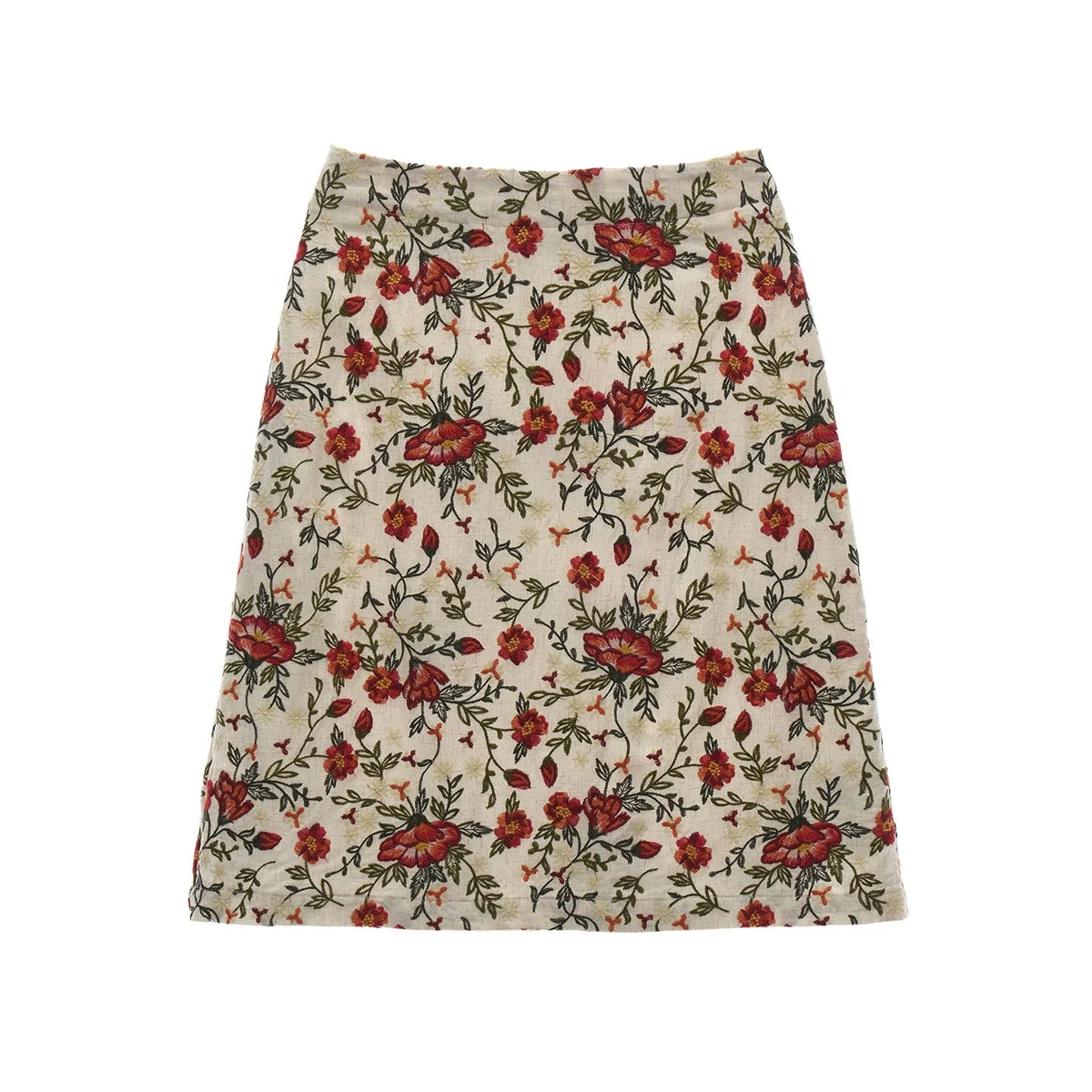 Floral Embroidered Ruffled Camisole Top Set-Up