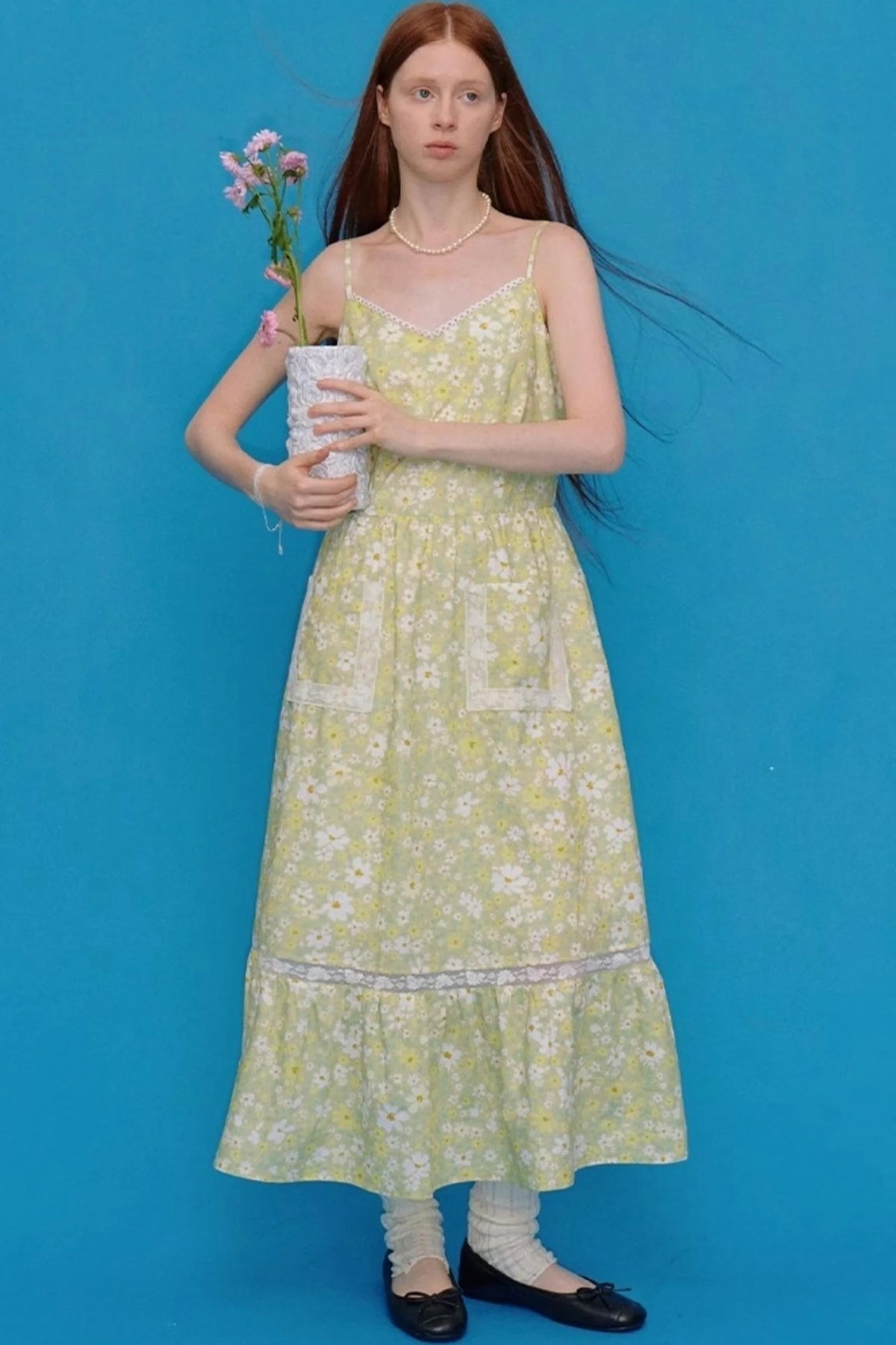 Floral Halter A-Line Dress