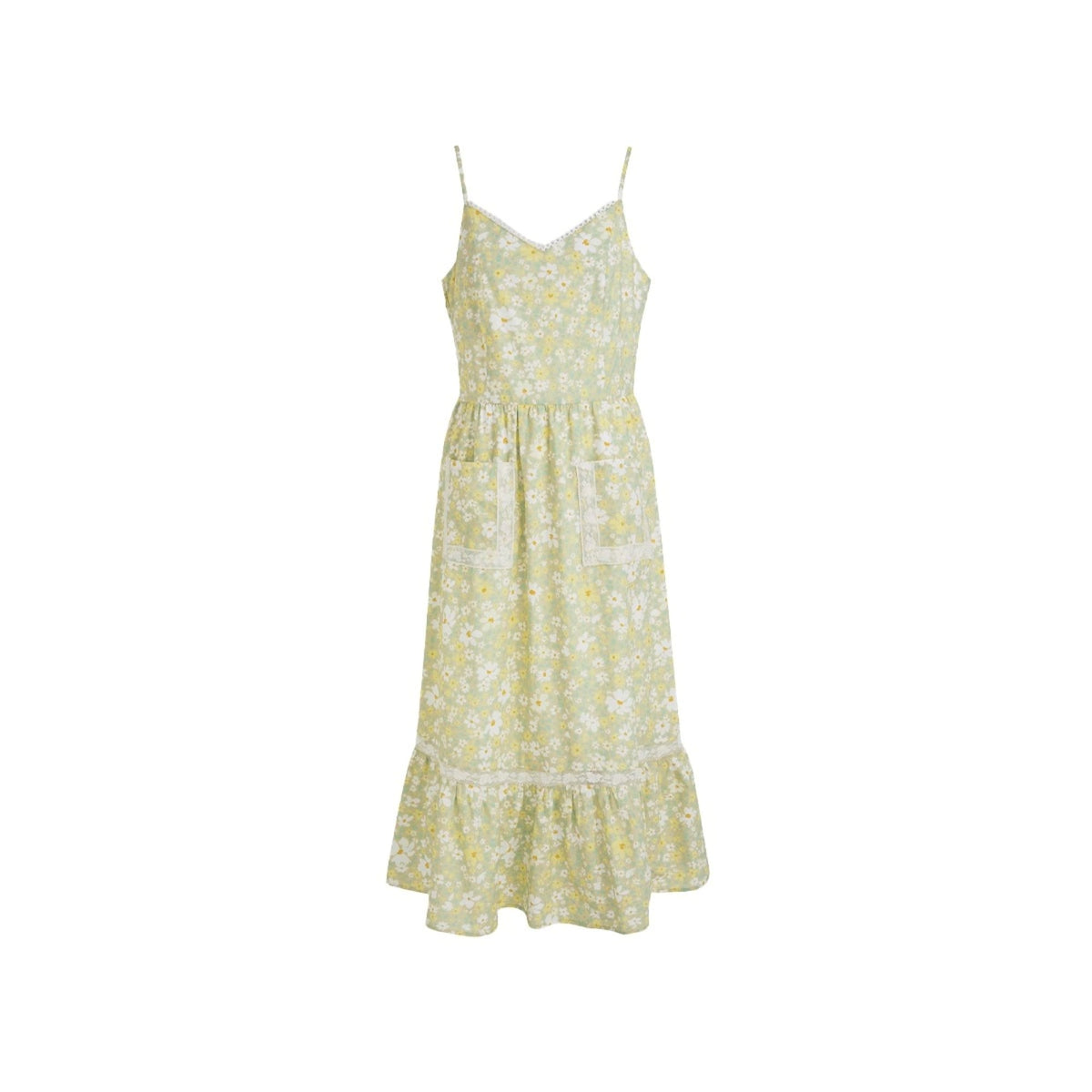 Floral Halter A-Line Dress