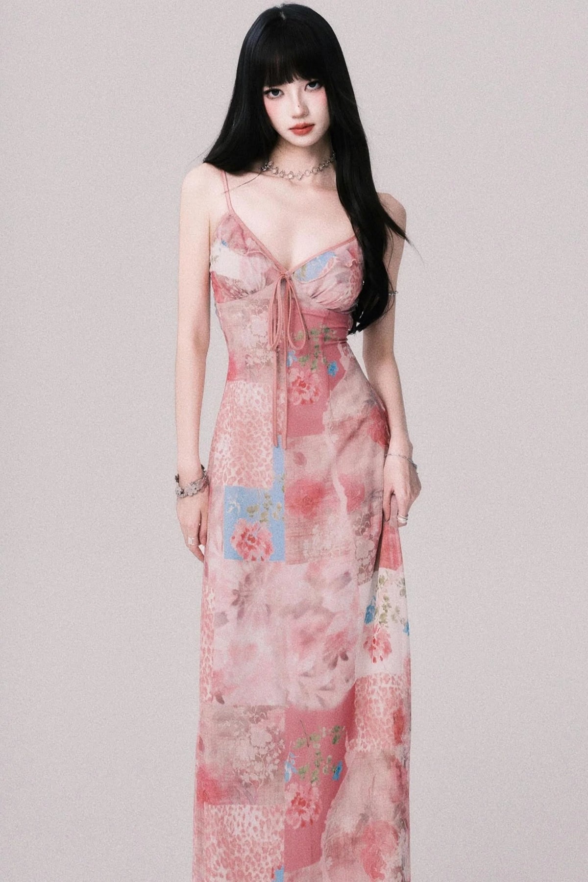 Floral Halter Beach Dress