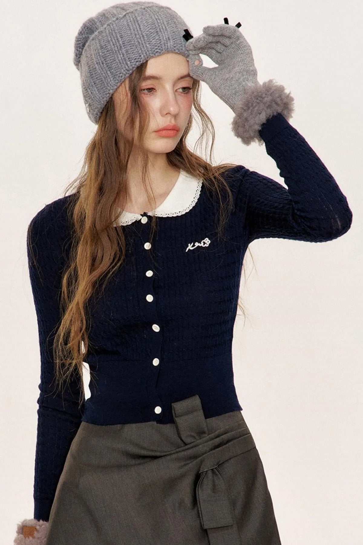 Floral Knit Cardigan