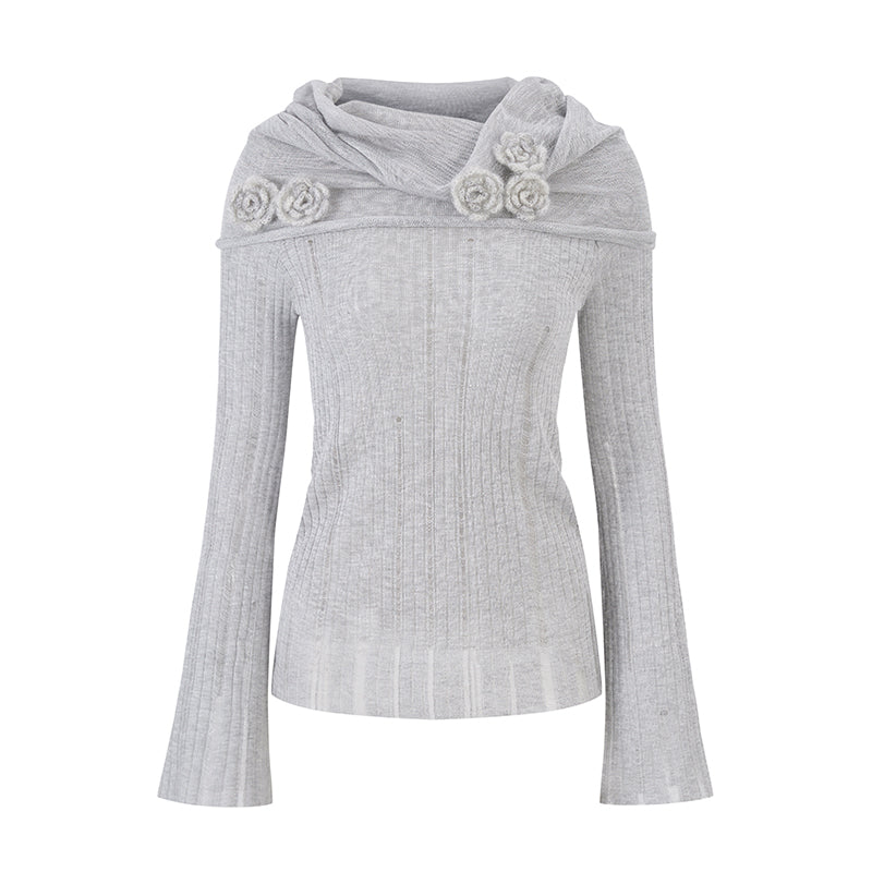 Floral Knit Sweater