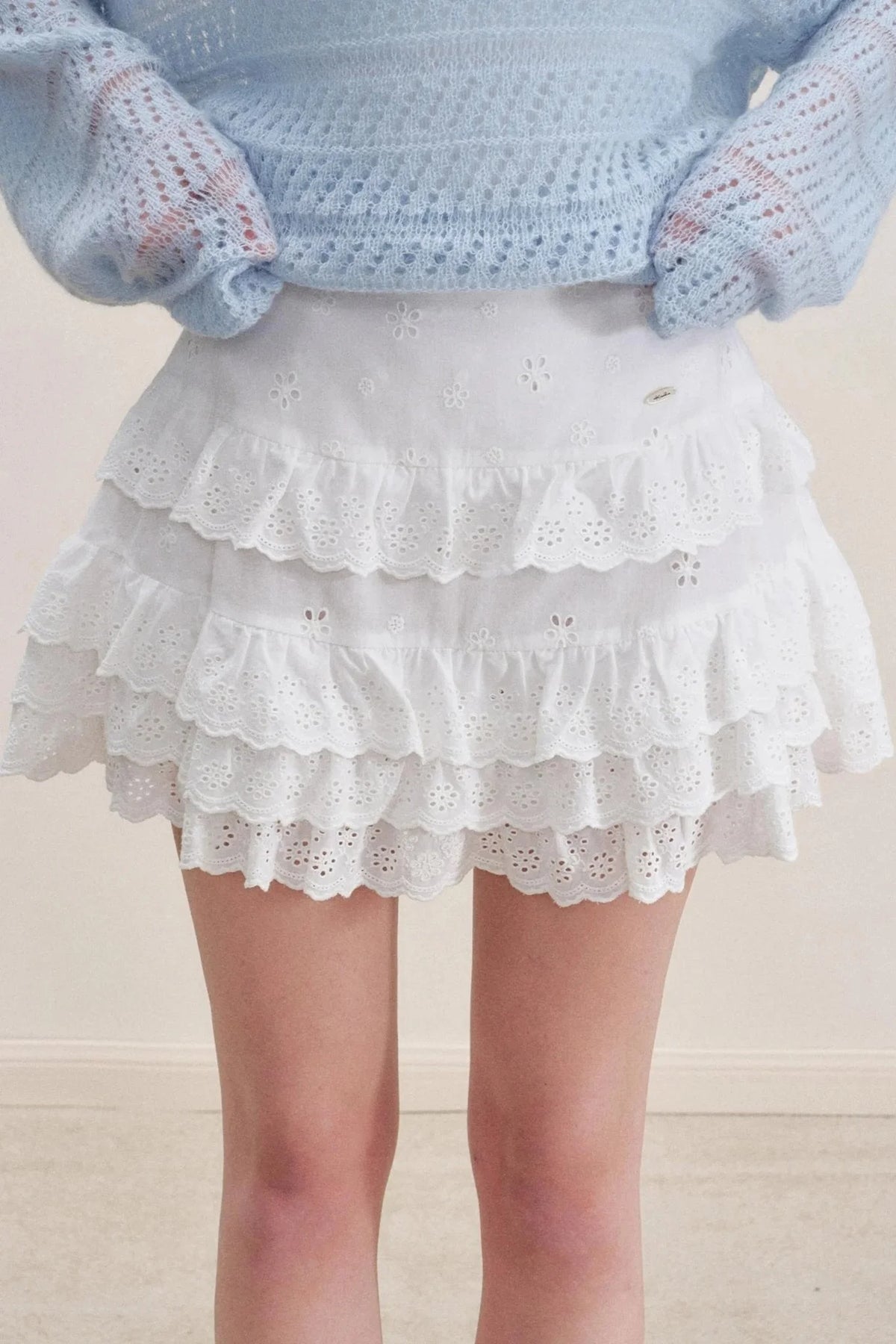 Floral Lace Cake Skirt