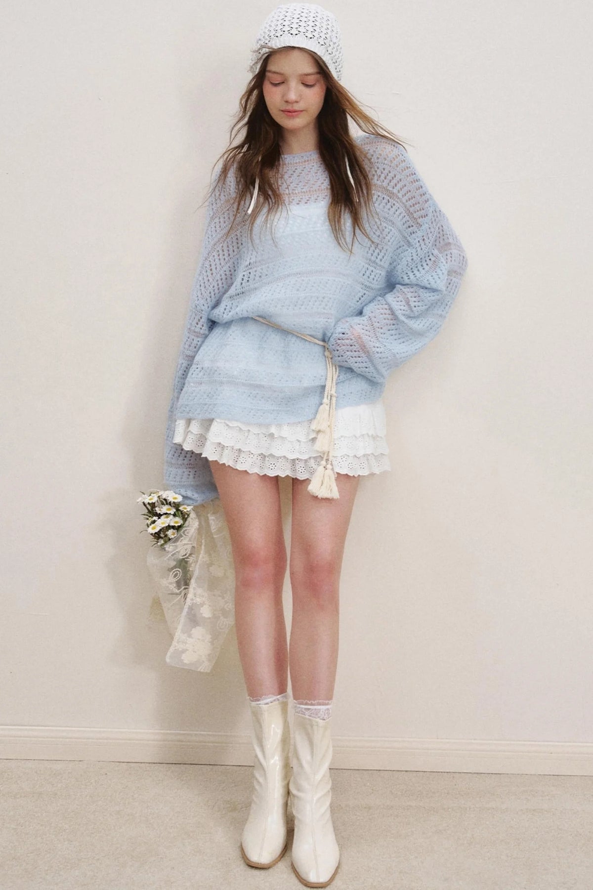 Floral Lace Cake Skirt