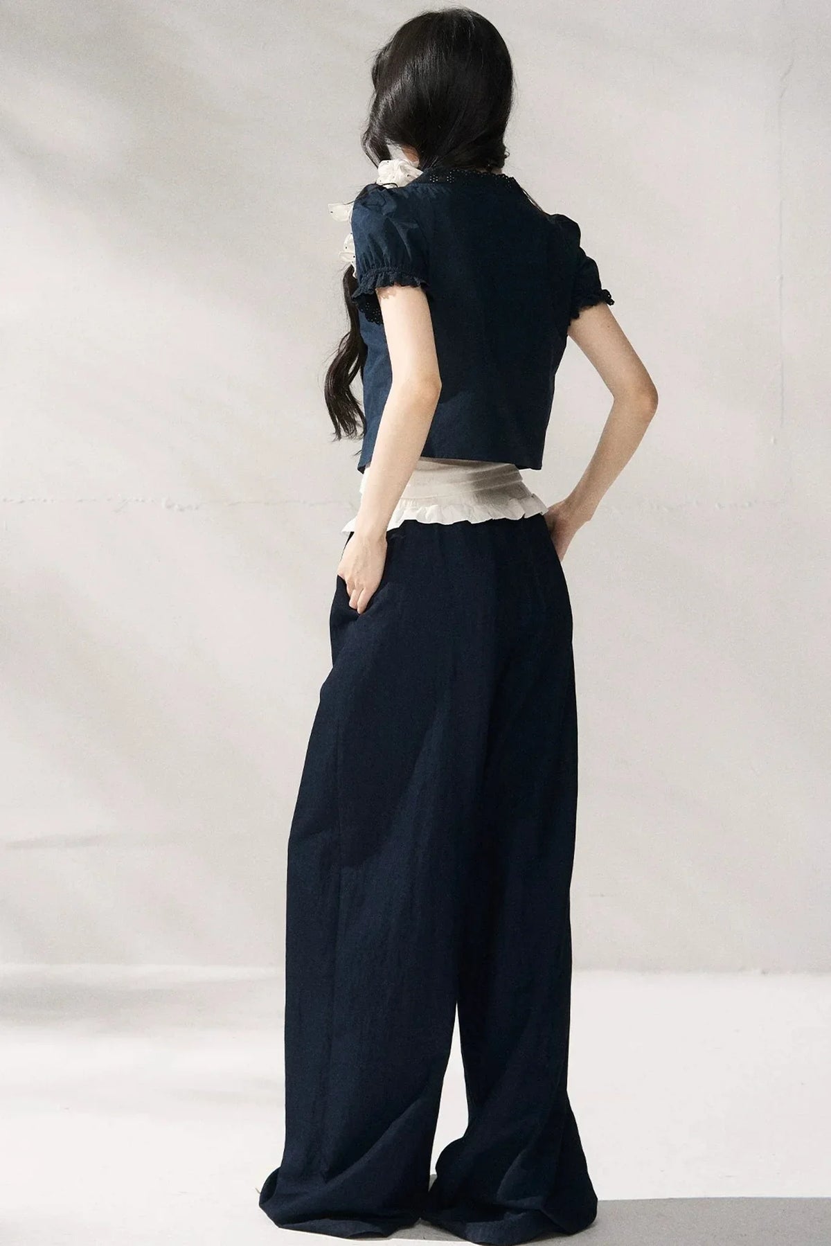 Floral Lace Suspender Cardigan Set-Up