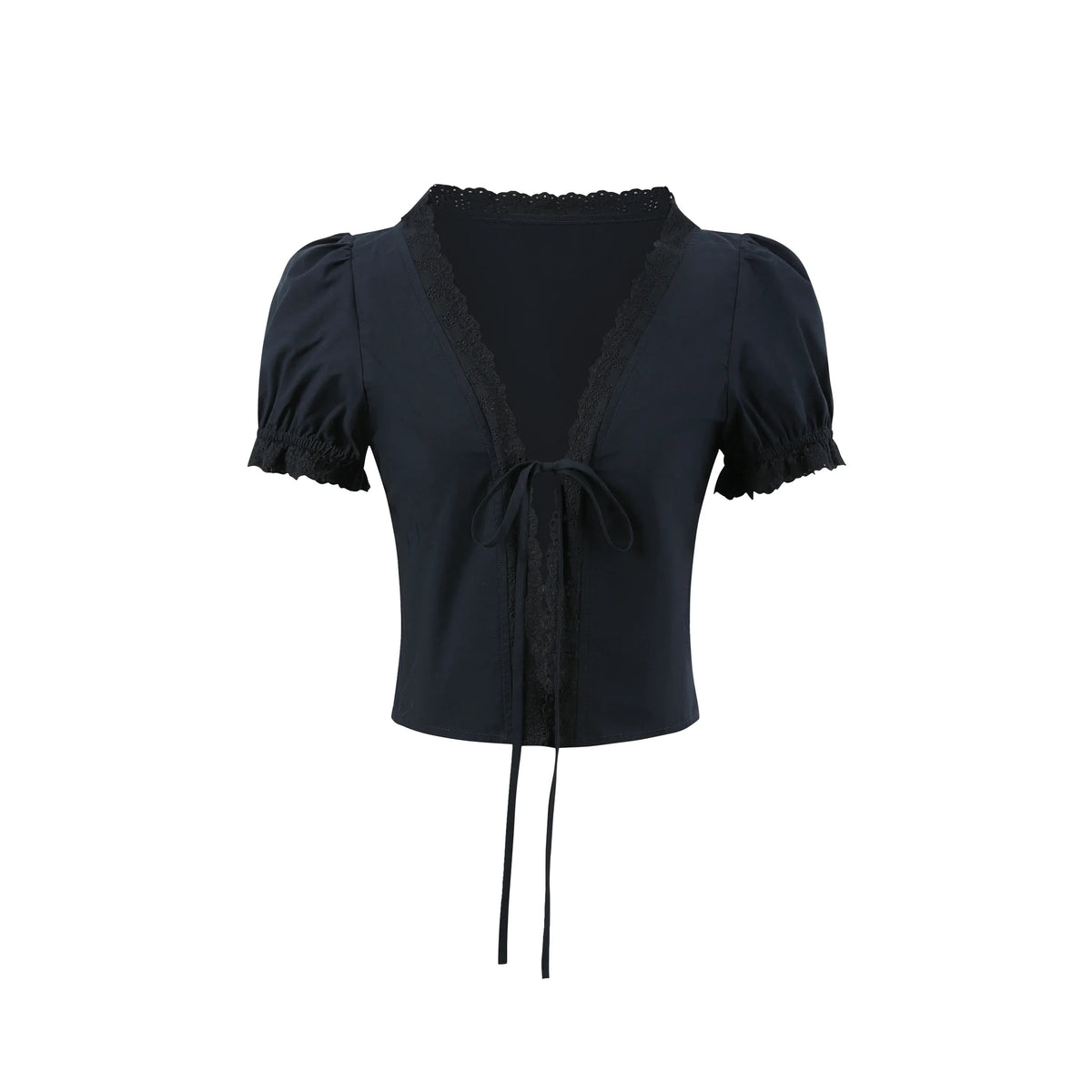 Floral Lace Suspender Cardigan Set-Up