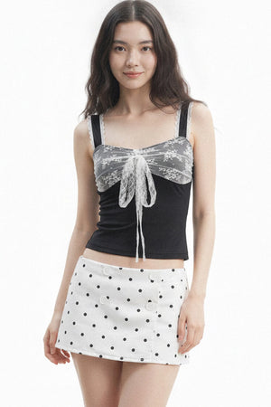 Floral Mesh Lace Camisole