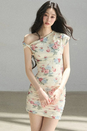 Floral Off-Shoulder Summer Dress Set-Up