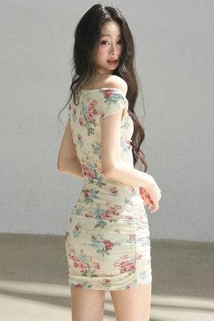 Floral Off-Shoulder Summer Dress Set-Up