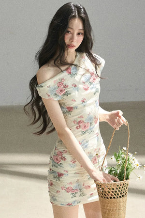 Floral Off-Shoulder Summer Dress Set-Up
