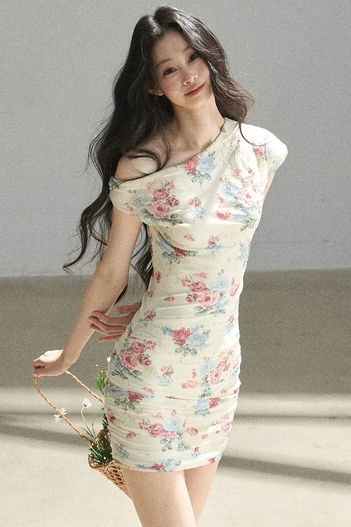 Floral Off-Shoulder Summer Dress Set-Up