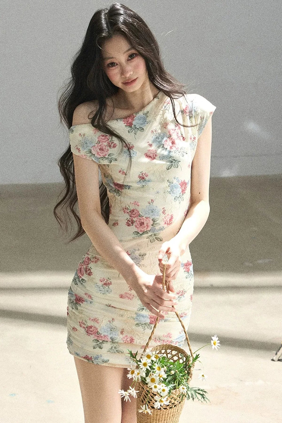 Floral Off-Shoulder Summer Dress Set-Up