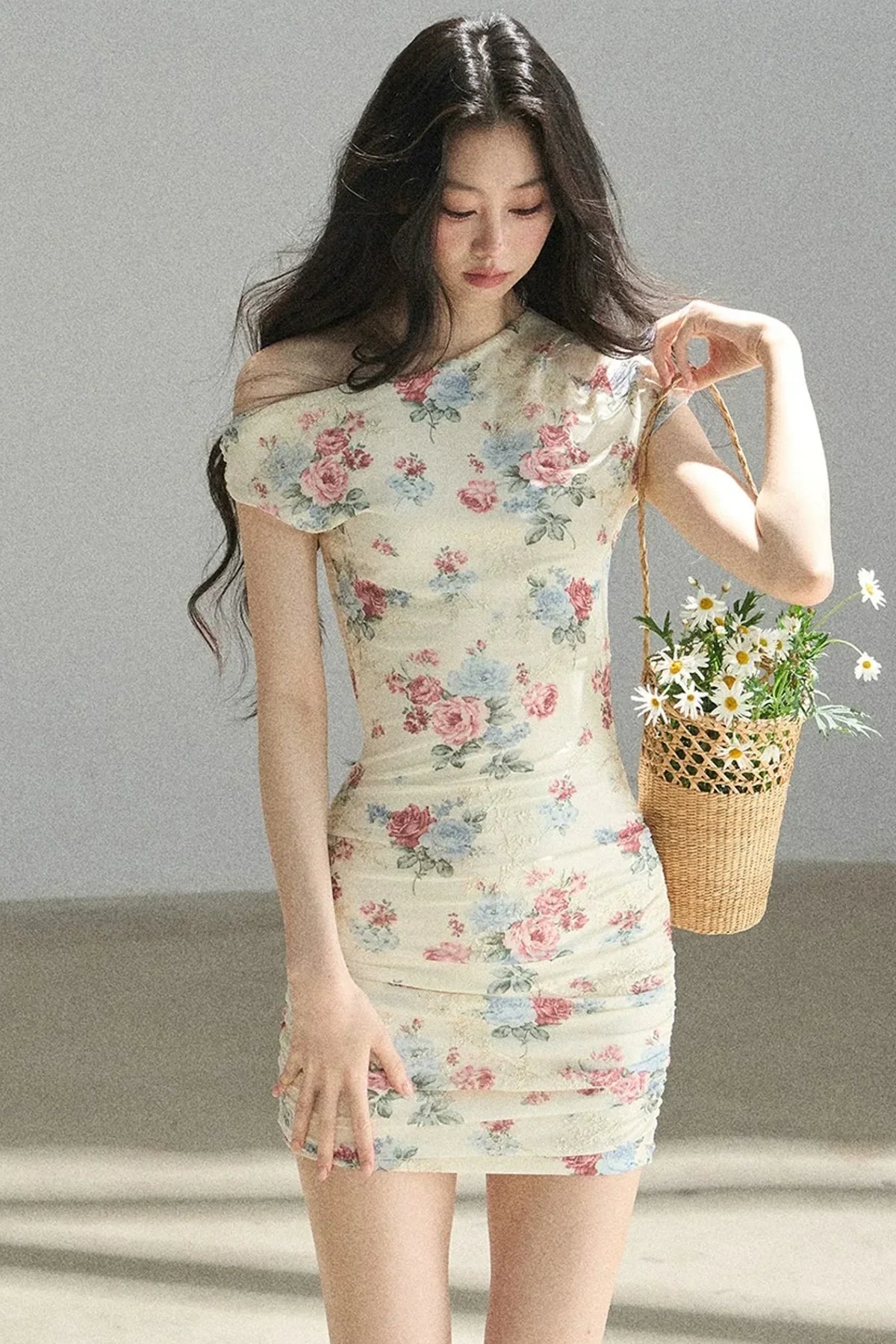 Floral Off-Shoulder Summer Dress Set-Up