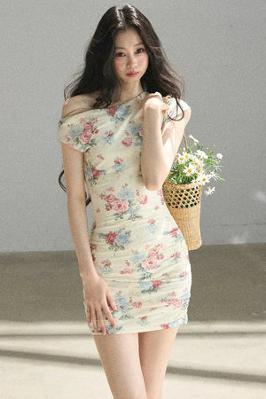 Floral Off-Shoulder Summer Dress Set-Up