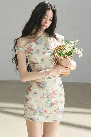 Floral Off-Shoulder Summer Dress Set-Up