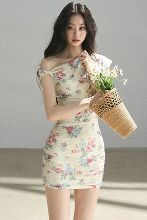Floral Off-Shoulder Summer Dress Set-Up
