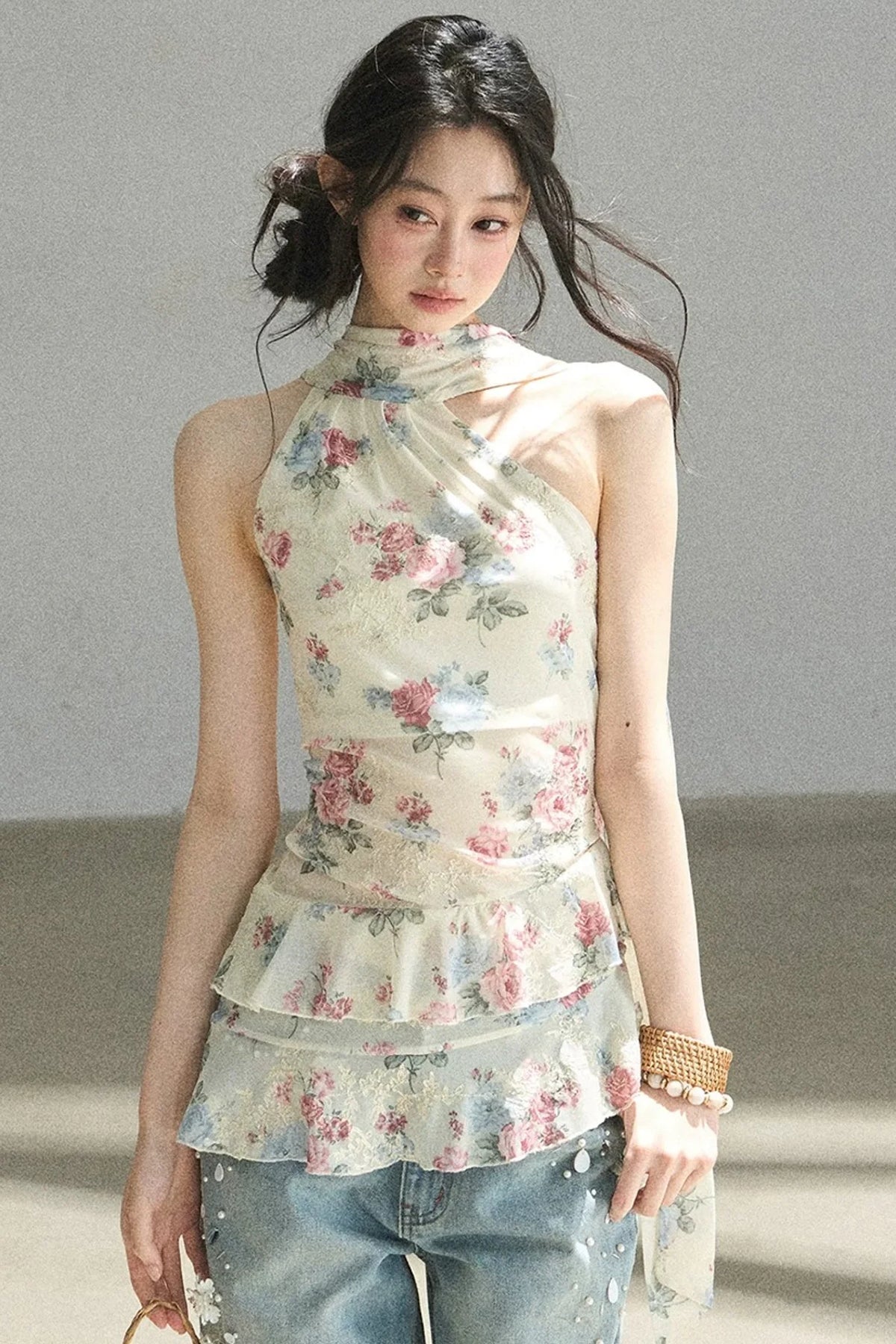 Floral Off-Shoulder Summer Dress Set-Up