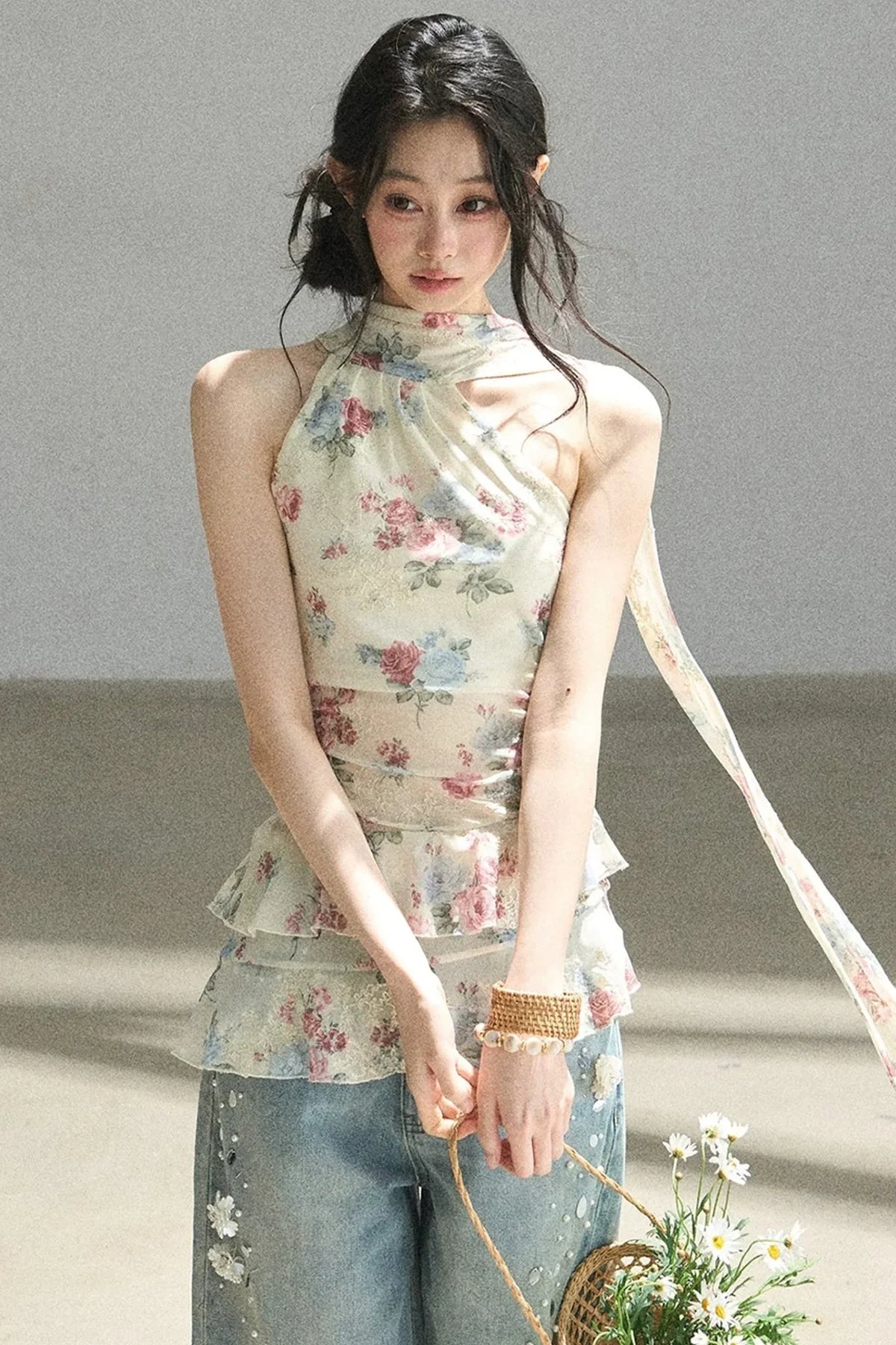 Floral Off-Shoulder Summer Dress Set-Up