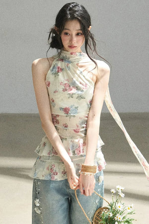 Floral Off-Shoulder Summer Dress Set-Up