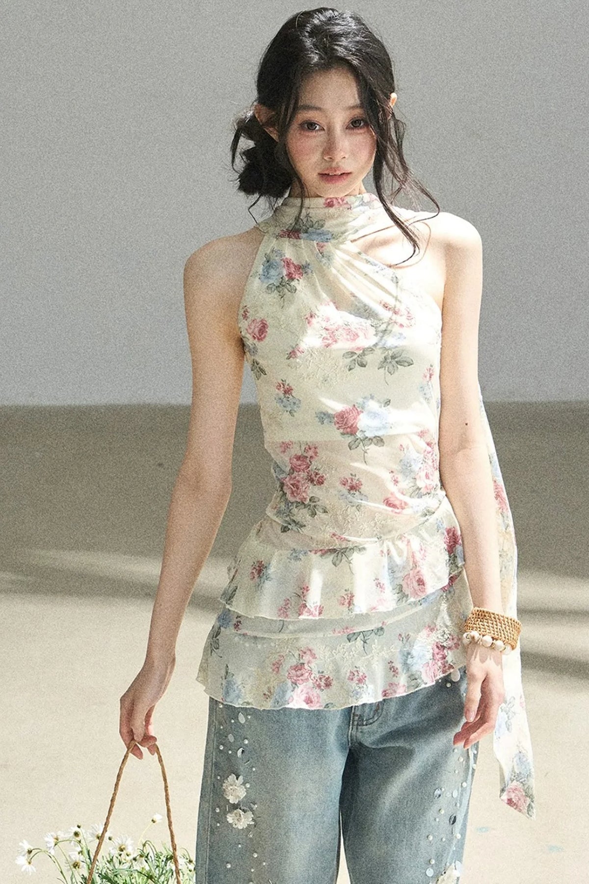 Floral Off-Shoulder Summer Dress Set-Up