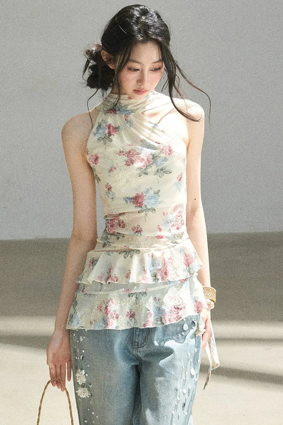 Floral Off-Shoulder Summer Dress Set-Up