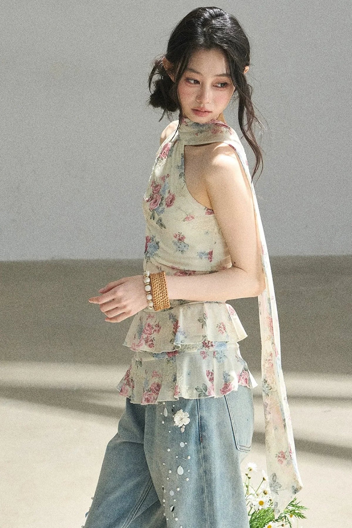 Floral Off-Shoulder Summer Dress Set-Up