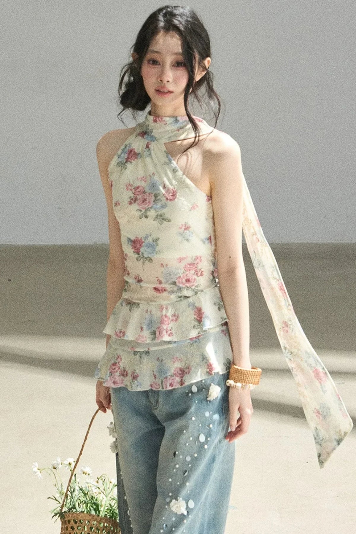 Floral Off-Shoulder Summer Dress Set-Up