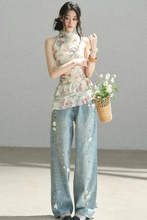 Floral Off-Shoulder Summer Dress Set-Up