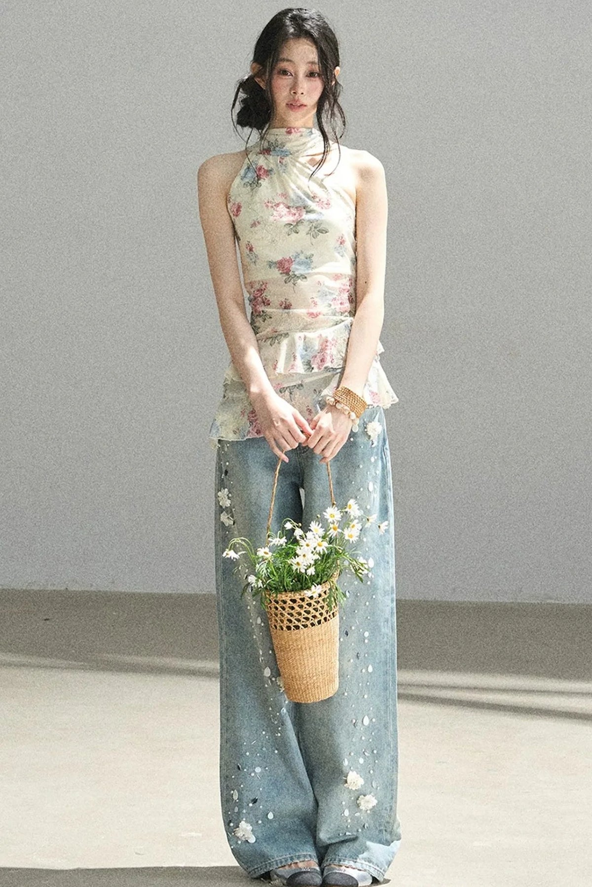 Floral Off-Shoulder Summer Dress Set-Up