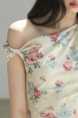 Floral Off-Shoulder Summer Dress Set-Up