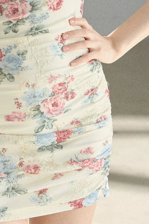 Floral Off-Shoulder Summer Dress Set-Up