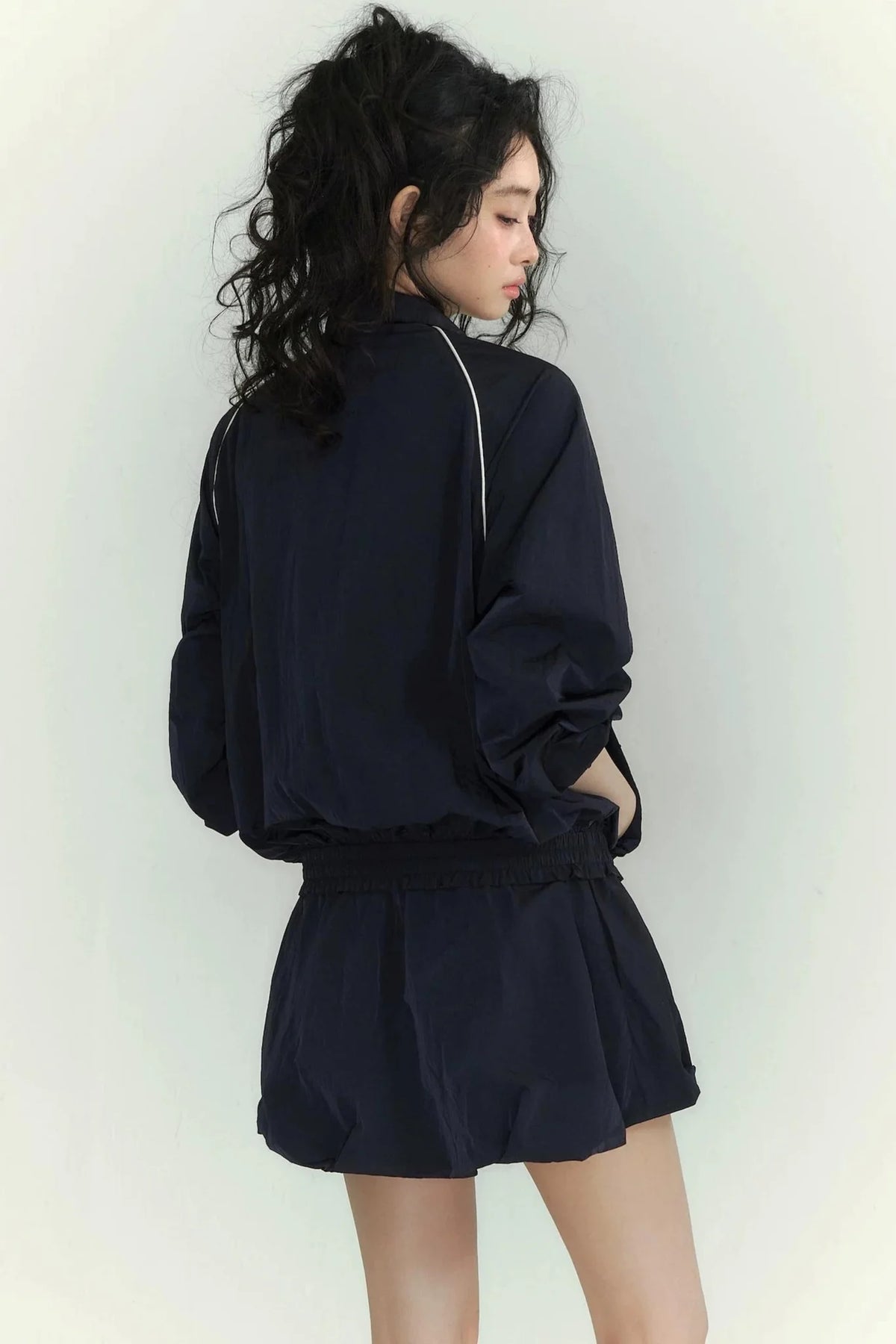 Floral Patchwork Collar Jacket Set-Up