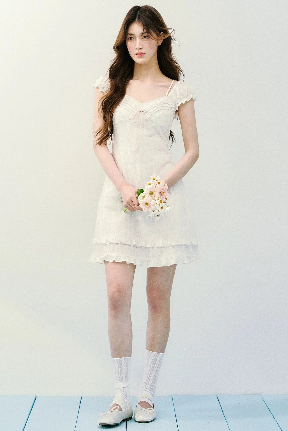 Floral Plaid A-Line Dress