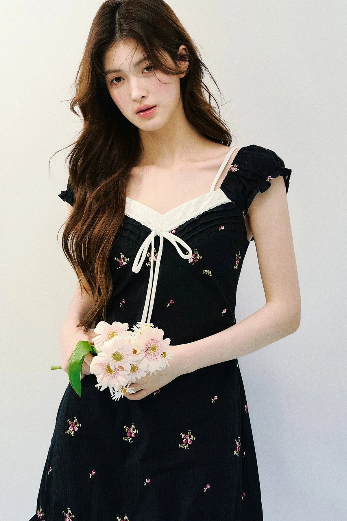 Floral Plaid A-Line Dress