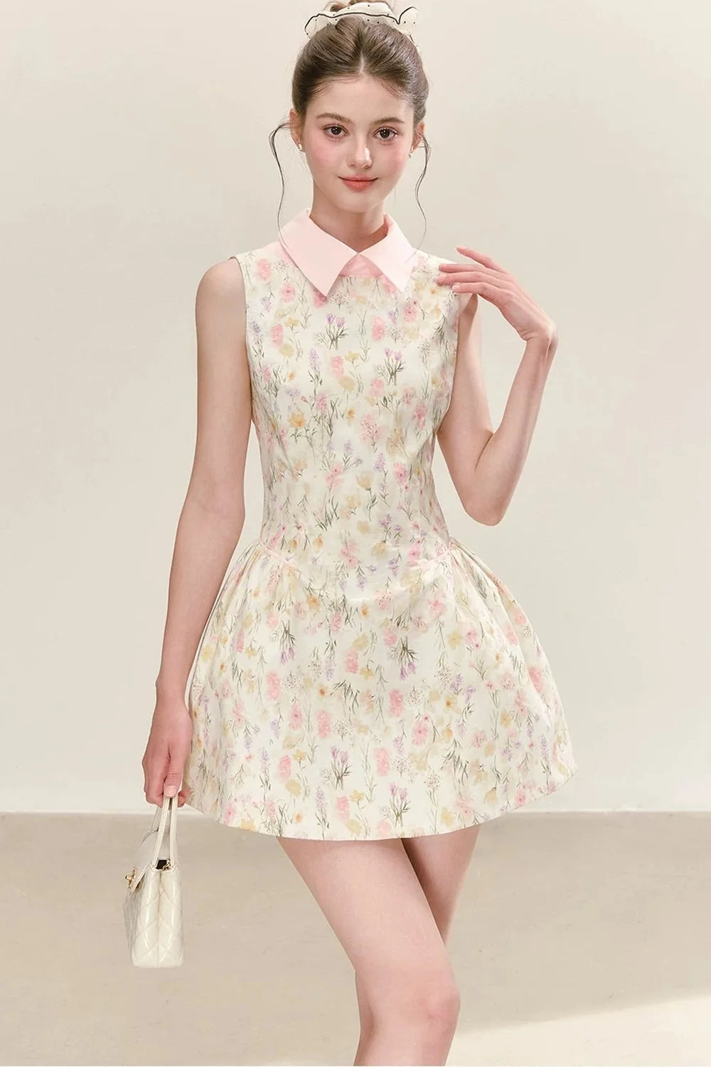 Floral Pleated Summer Dress