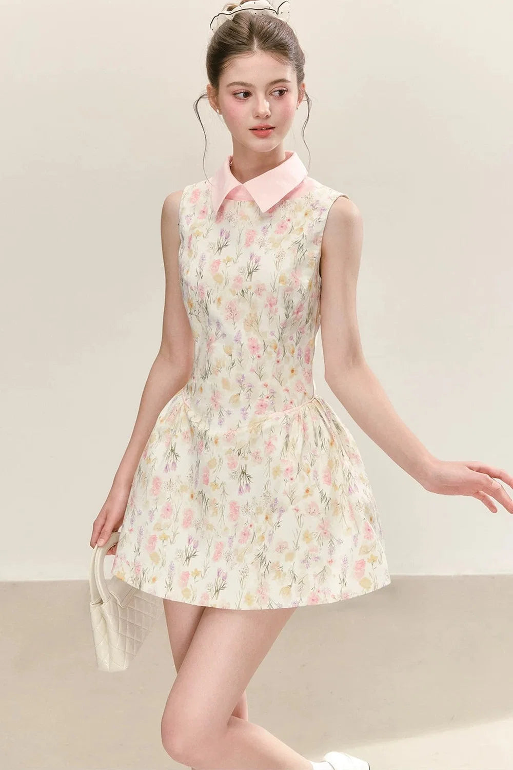 Floral Pleated Summer Dress
