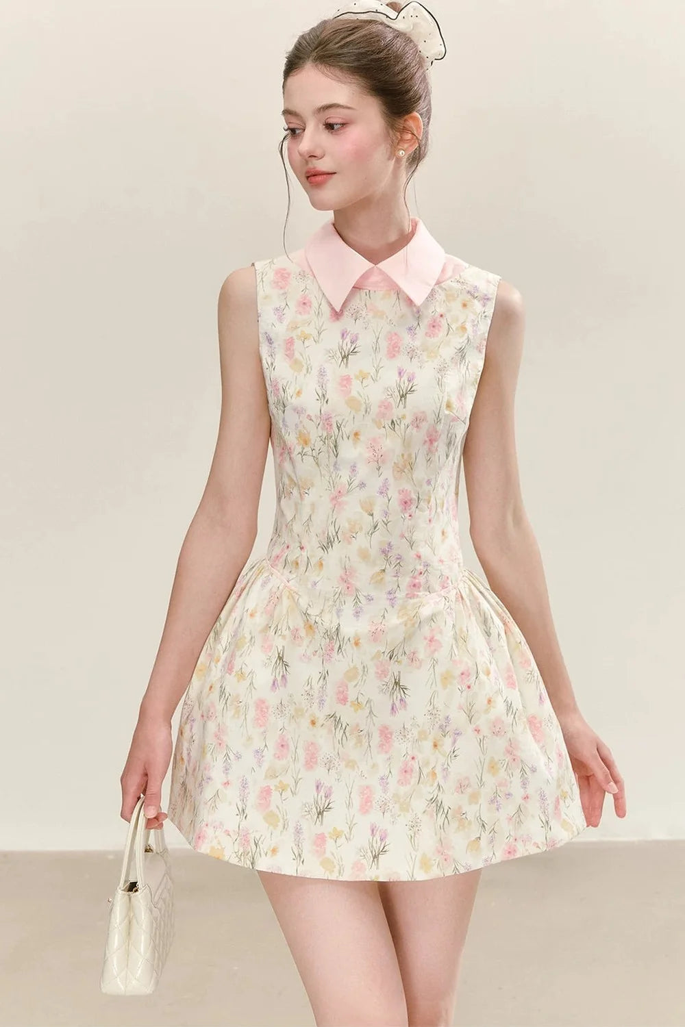 Floral Pleated Summer Dress