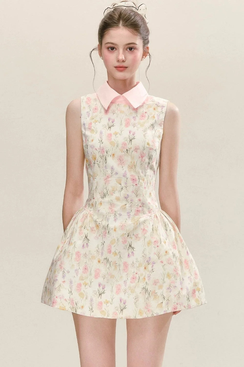 Floral Pleated Summer Dress