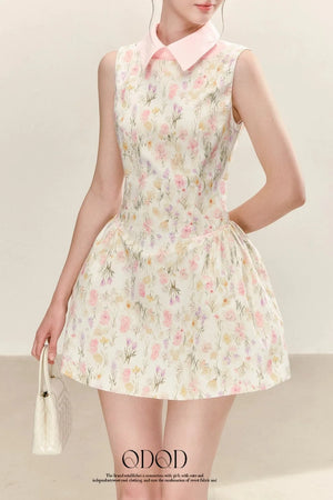 Floral Pleated Summer Dress