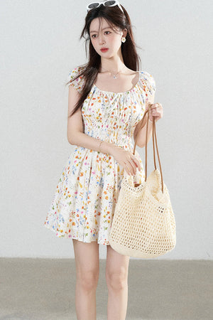 Floral Print A-Line Dress