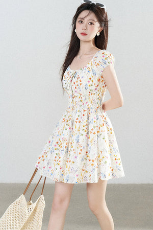 Floral Print A-Line Dress